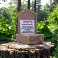 Driftwood Island: Goat Milk and Tallow Soap For Men, Handmade Natural Bar