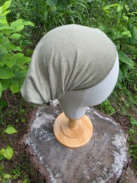 Image 2 of Linen Stretchy Wrap- Sage Green 