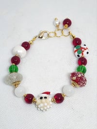Murano Glass Santa Bracelet
