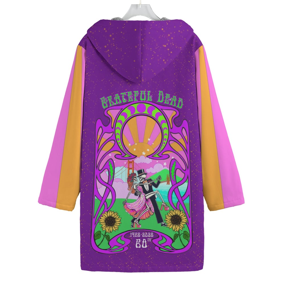 Image of GD60th “Shaft of Light” Golden Gate canvas fleece toggle jacket