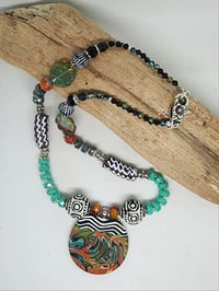 Image 1 of Wild Dreams Polymer Boho Necklace