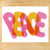 Peace riso printed