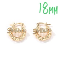 Image 3 of Custom Spiral Hoop Earrings