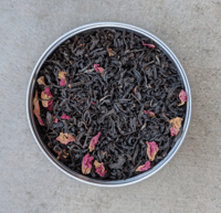 Image 1 of English Breakfast Tea with roses | Royal Rose English Breakfast tea| loose leaf tea | black tea blen