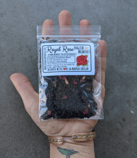 Image 2 of English Breakfast Tea with roses | Royal Rose English Breakfast tea| loose leaf tea | black tea blen