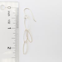 Image 2 of Silver chain link drop earrings