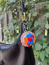 Fruit tart clicker keychain