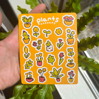 Image 1 of Yellow Plants Sticker Sheet