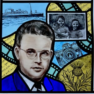 Image of Stained glass memorial