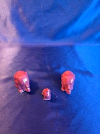 Image 5 of Small Handmade Elephant Family Ceramic Sculpture  Figurine 