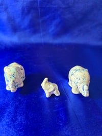 Image 6 of Small Handmade Elephant Family Ceramic Sculpture  Figurine 
