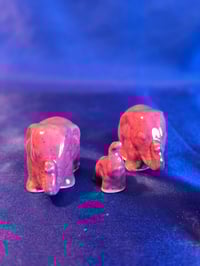 Image 9 of Small Handmade Elephant Family Ceramic Sculpture  Figurine 