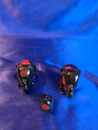 Image 10 of Small Handmade Elephant Family Ceramic Sculpture  Figurine 