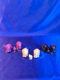 Image 2 of Small Handmade Elephant Family Ceramic Sculpture  Figurine 