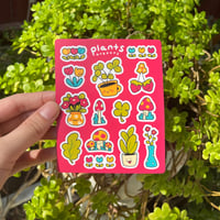 Image 2 of Red Plants Sticker Sheet