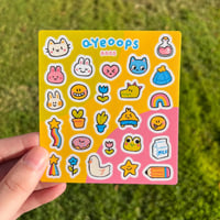 Image 1 of Pink and Green Sticker Sheet