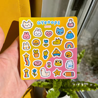 Image 2 of Pink and Green Sticker Sheet
