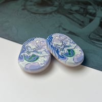 Image 2 of embossed wood kos clip / magnet