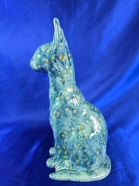 Image 3 of Ceramic Handmade Egyptian Cat Sculpture
