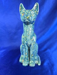 Image 4 of Ceramic Handmade Egyptian Cat Sculpture