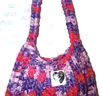 Image 2 of 411 – Pink and purple inverted crescent handbag