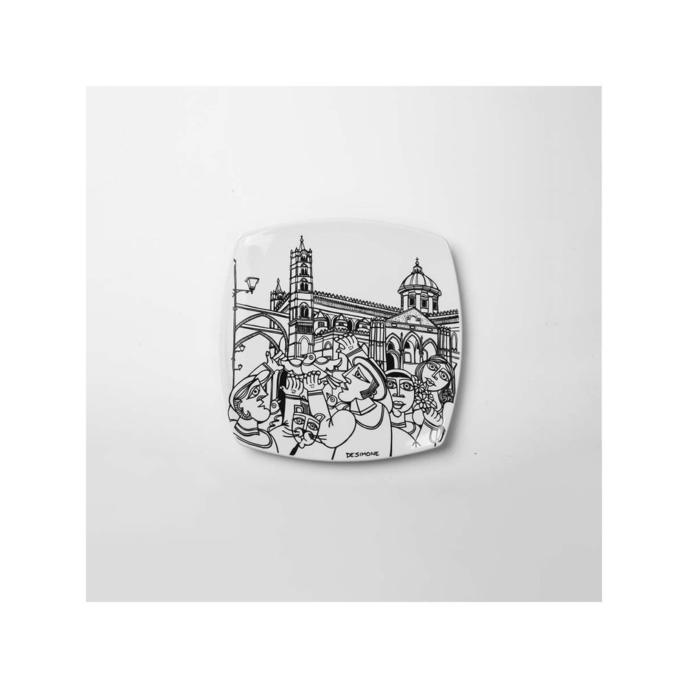 Squared Plate - Italian Ceramic
