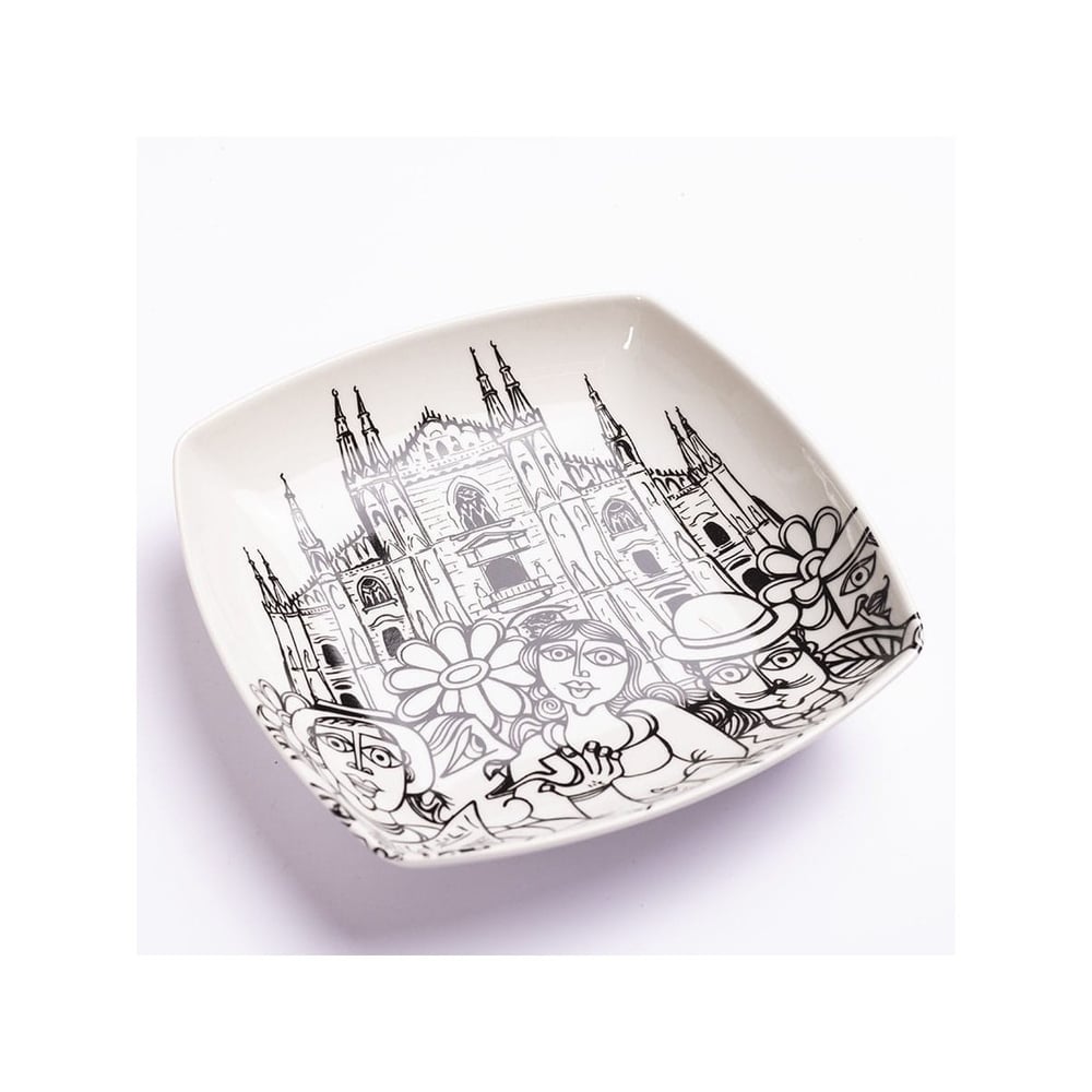 Squared Plate - Italian Ceramic
