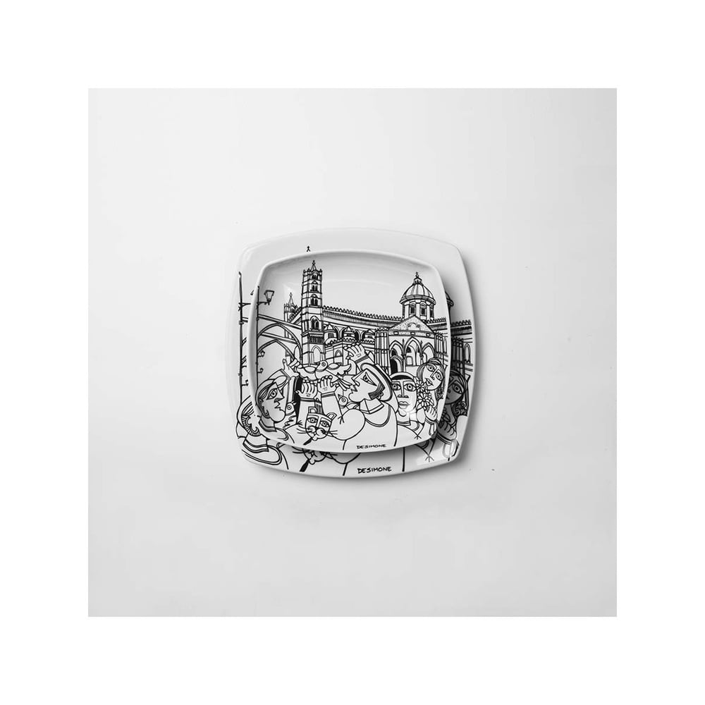 Squared Plate - Italian Ceramic