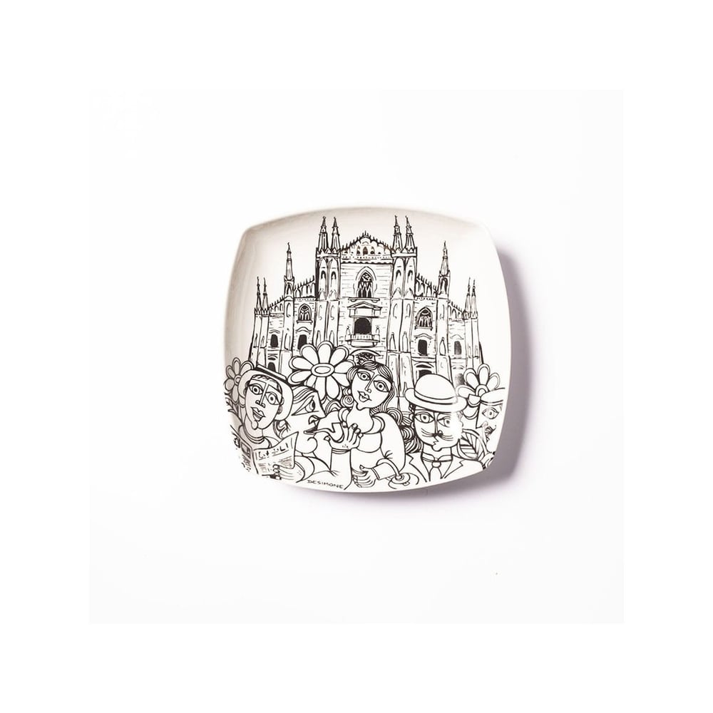 Squared Plate - Italian Ceramic