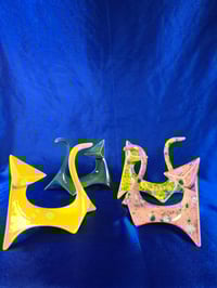 Image 13 of Modern Jazzy Ceramic Cat Handmade Cat Figurine