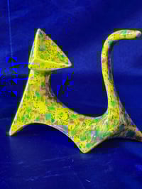 Image 15 of Modern Jazzy Ceramic Cat Handmade Cat Figurine