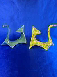 Image 16 of Modern Jazzy Ceramic Cat Handmade Cat Figurine