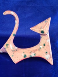 Image 18 of Modern Jazzy Ceramic Cat Handmade Cat Figurine