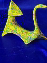 Image 20 of Modern Jazzy Ceramic Cat Handmade Cat Figurine