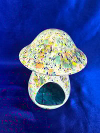 Image 3 of Handmade vintage Mushroom Garden Ceramic Tealight Holder