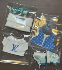 Image 2 of LABUBU Clothes LV Blue Chic Explorer