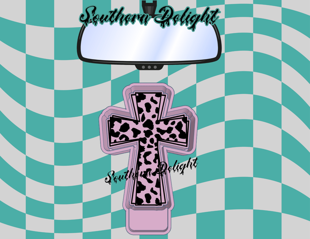 Image of Cow Print Cross