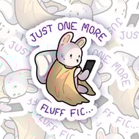 Fluff Fic Bunny Sticker