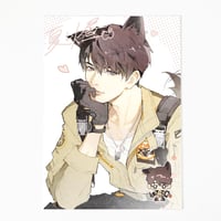 Image 2 of love and deepspace caleb small prints