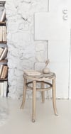 Tabouret crème.