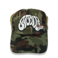 Studios Gremlin Foam Trucker Hat - Full Camo/White
