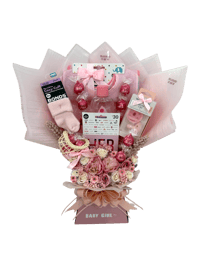 Baby Girl Vase Arrangement Gift
