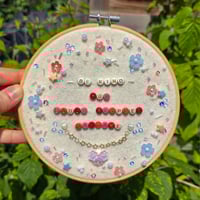 Image 1 of Be Kind - bead embroidery