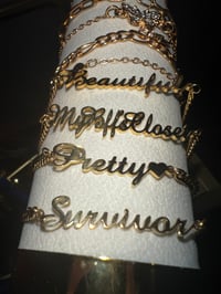 Image 2 of Script Statement Bracelets 