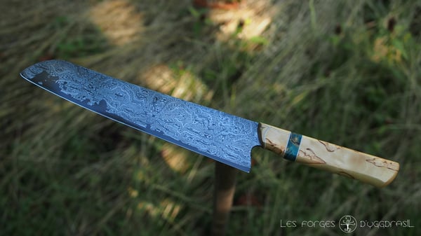 Image of Gyuto 235mm damas mosaïque 