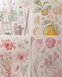 Image 1 of watercolor comfort prints