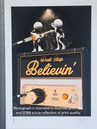Image 3 of One of a Kind Musical Art Print "Don't Stop Believin"