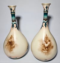 Image 4 of James Hadley Pair Teardrop Vases