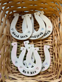 Image 2 of Wedding Mr & Mrs Big Horseshoe Decoration