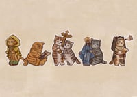 Image 2 of Faithful Felines print